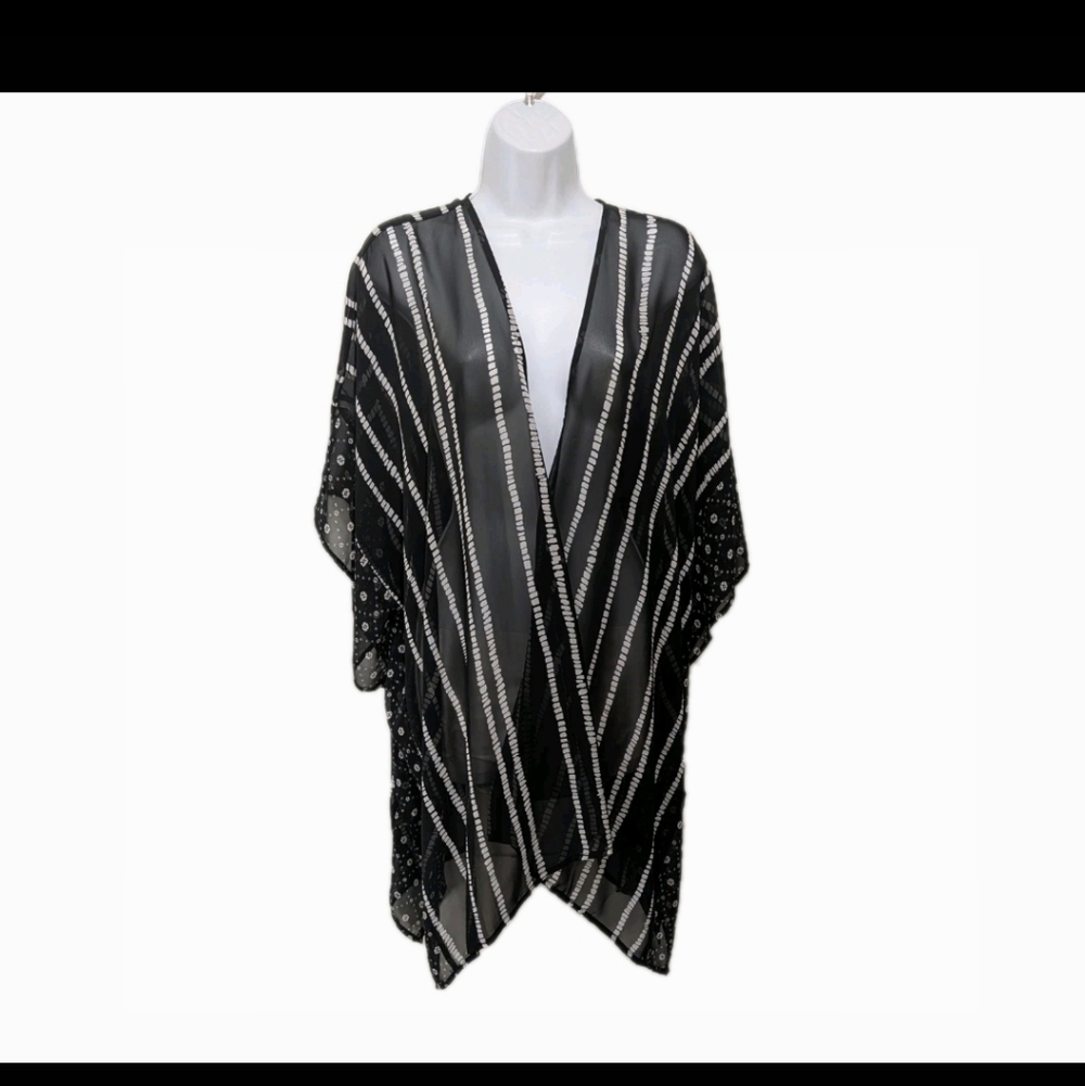 Lane Bryant Kimono Top Blouse OS One Size Sheer Whimsigoth  Fairy Grunge #8400